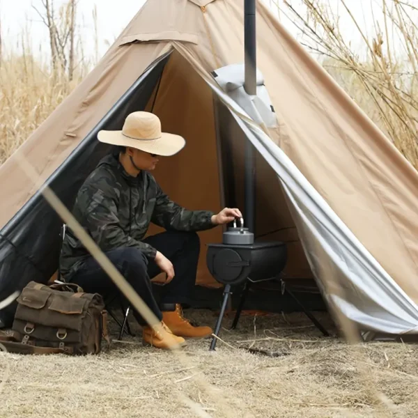 Portable Foldable Carbon Steel Camping Stove